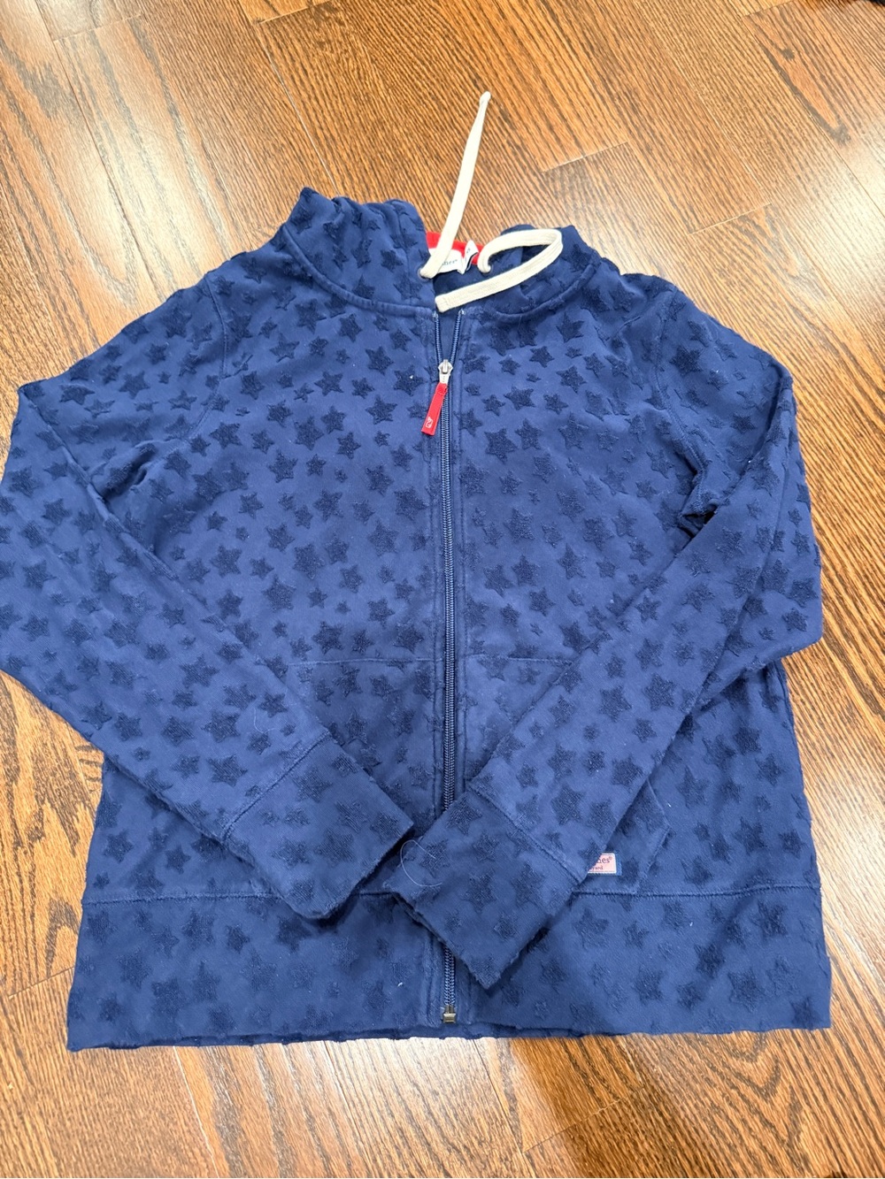 Vineyard Vines Navy Star Zip Hoodie